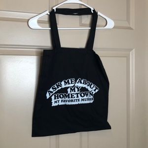 Ask me about my... My Favorite Murder tote bag